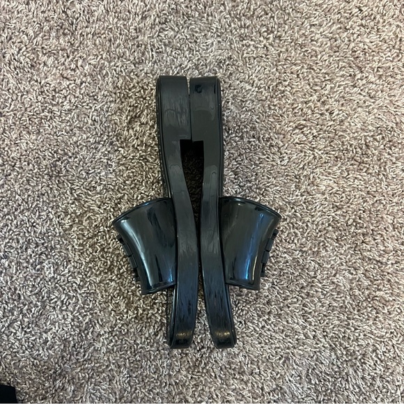 Tory Burch Eleanor Jelly Slide Black Sandals—Size Women’s 11 - Picture 5 of 8